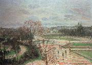 Camille Pissarro the tuileries gardens,rainy weather Sweden oil painting artist